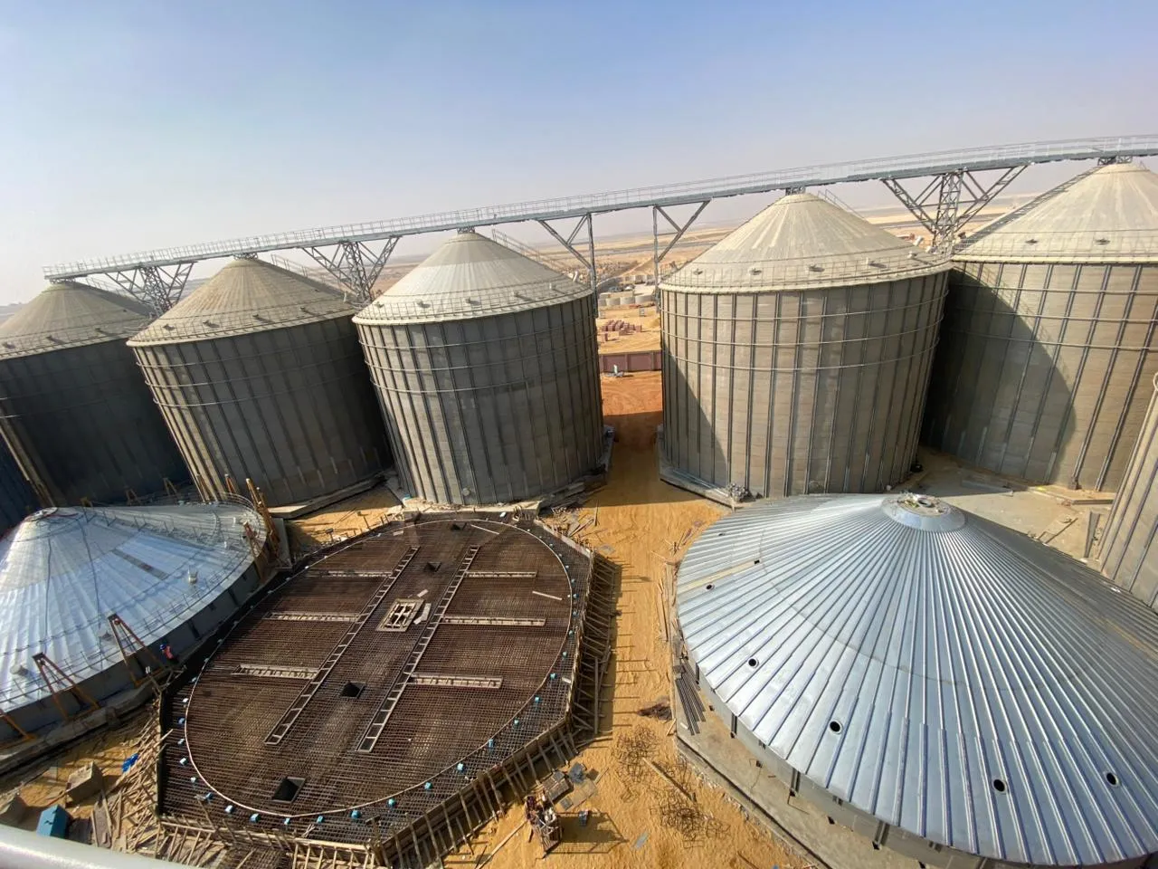 مشروع تنفييذ قواعد خرسانيه للصوامع - في مصر